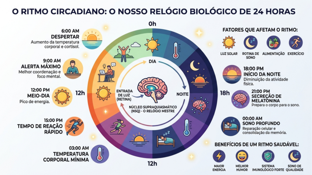 Segundo a cronobiologia, pessoas com dificuldade de acordar cedo não são preguiçosas, mas possuem um relógio genético que simplesmente opera em um fuso horário diferente do que a sociedade impõe