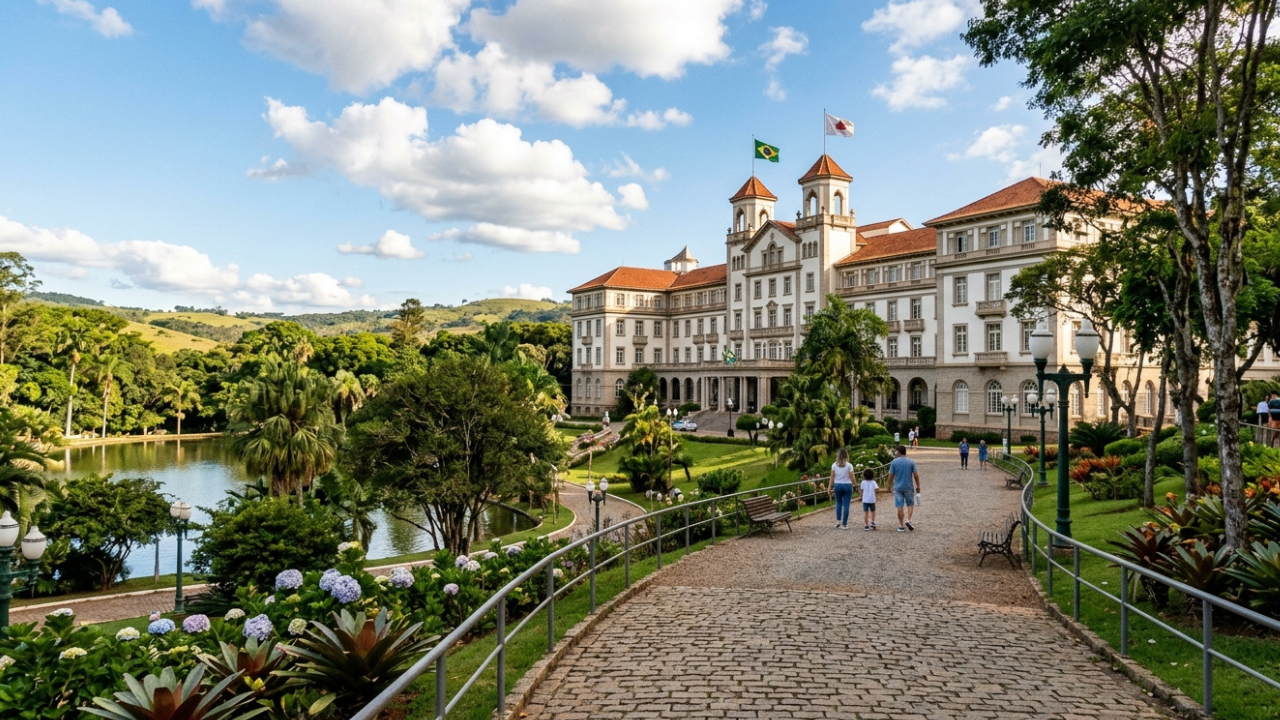 Com IDHM de 0,772 e 95% de um metal raro mundial, essa cidade a 973 metros de altitude atrai quem busca banhos termais e riqueza no interior