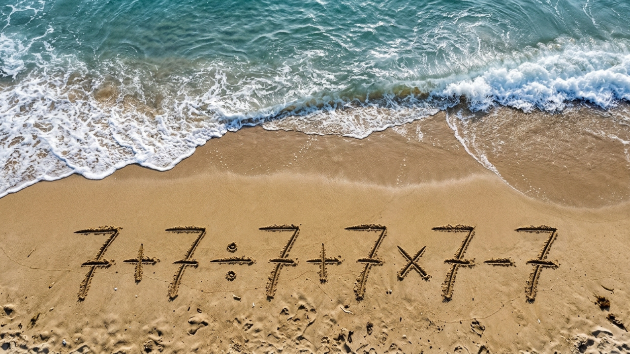 A equação 7 + 7 ÷ 7 + 7 × 7 - 7 parece básica, mas a regra de prioridades engana muita gente