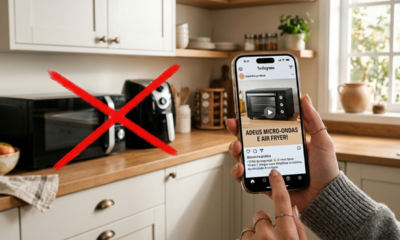 O fim do micro-ondas e airfryer: o novo eletrodoméstico que faz tudo sozinho 2 em 1 e está viralizando na internet