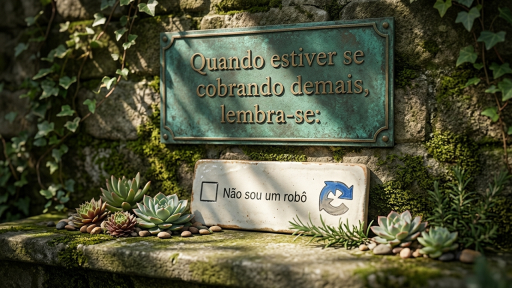 A gente vive marcando essa opção na tela, mas se cobra como se fosse máquina o dia todo.