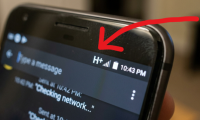 O que significa o símbolo H+ escrito na parte de cima do celular e para que ele serve