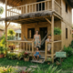 Aos 40 anos, mulher com 2 filhos monta casa de bambu de 60 m² em 2 meses por R$ 8.000, mas a prefeitura barra a ligação de água
