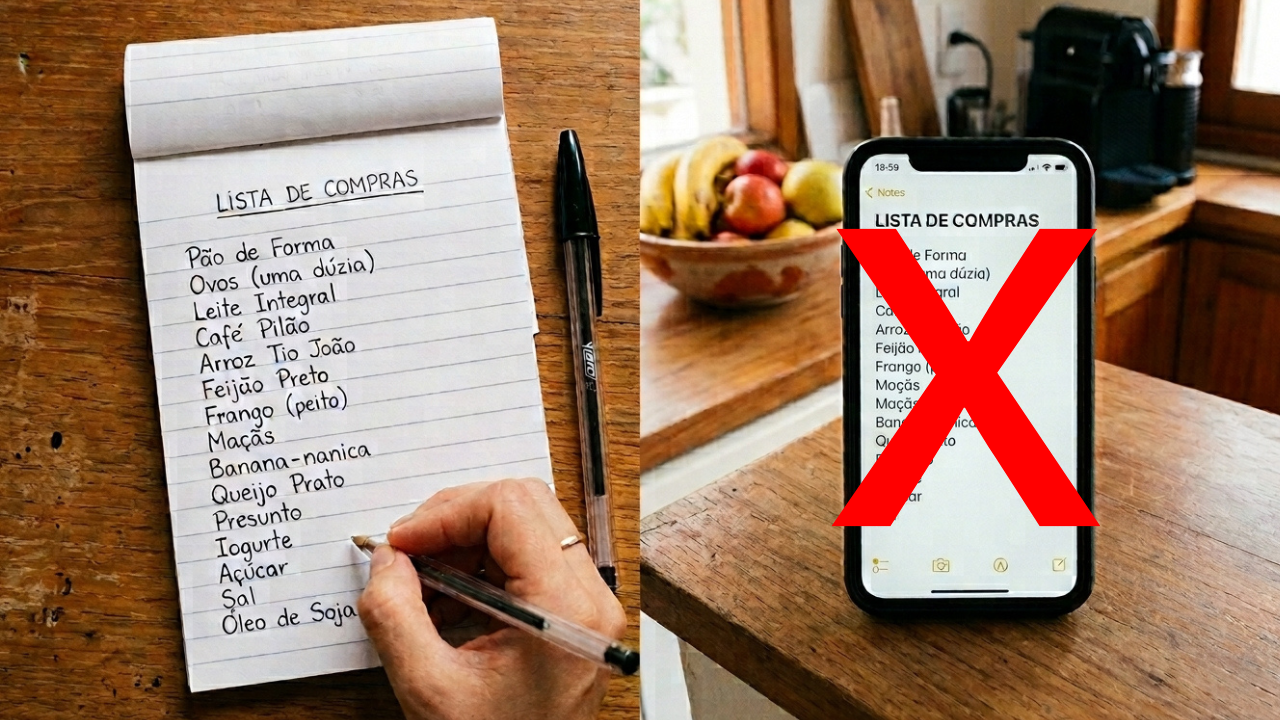 A psicologia diz que pessoas que anotam a lista de compras no papel em vez de no celular geralmente possuem essa característica de personalidade