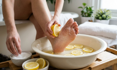 Melhor que muito creme caro? Lavar os pés com açúcar e limão, para que serve e quais as propriedades