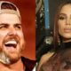 Zé Neto, com barba e boné, sorri; Anitta, de cabelo castanho e semblante sério