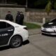 Carros e agentes da Polícia Civil em operação noturna. Viaturas DREC, 67-1456 e 67-2269