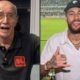 Gerson, com camisa Tupi FM, e Neymar, com camisa Santos FC, em imagem dividida