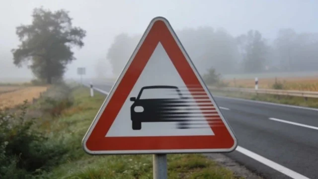 País adota nova placa P-33 para alertar motoristas sobre trechos com baixa visibilidade