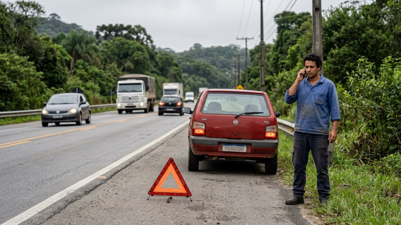 Motorista roda com o tanque na reserva para gastar menos, mas fica parado no meio da rua e descobre que essa atitude pode virar multa
