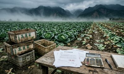 Um comerciante de repolho, insatisfeito com a queda brusca dos preços, abandonou sua colheita e processou um agricultor, exigindo 3 milhões. O juiz respondeu, declarando: "Você deve pagar mais 810.000."