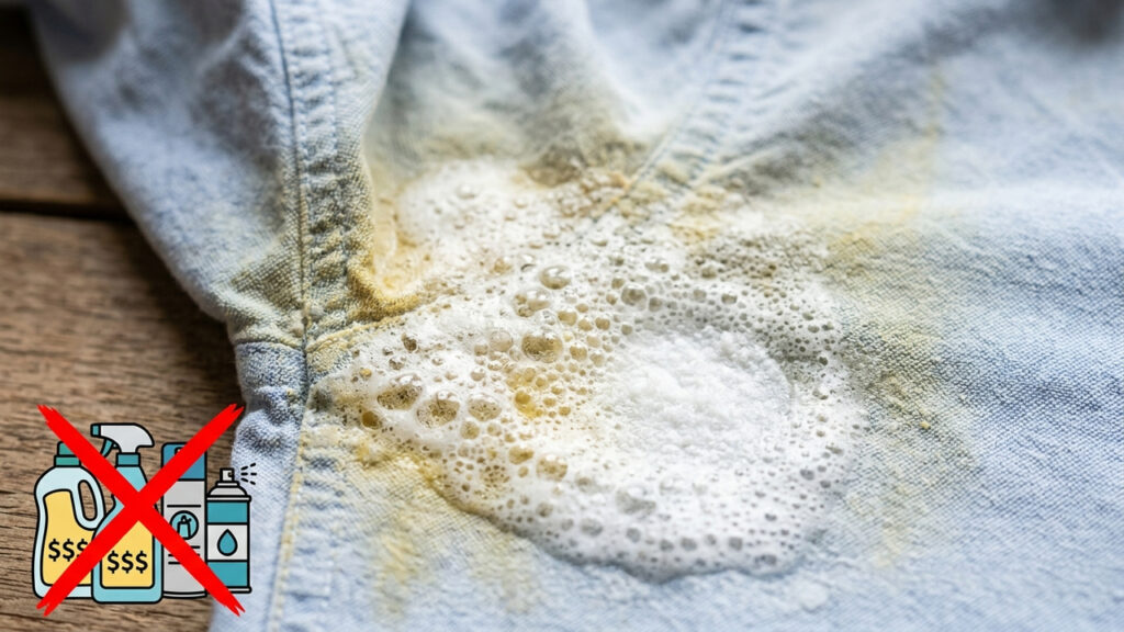 Sem esfregar com força, nem usar cloro: a melhor forma de remover o amarelado de suor das axilas de camisas com bicarbonato e água oxigenada