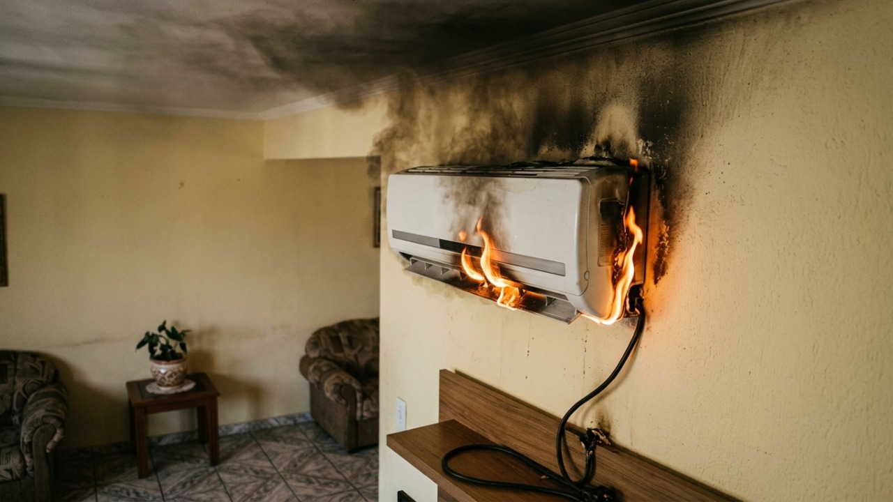 Um simples erro ao ligar o ar-condicionado pode custar caro: 3 falhas que aumentam o risco de curto-circuito e incêndio