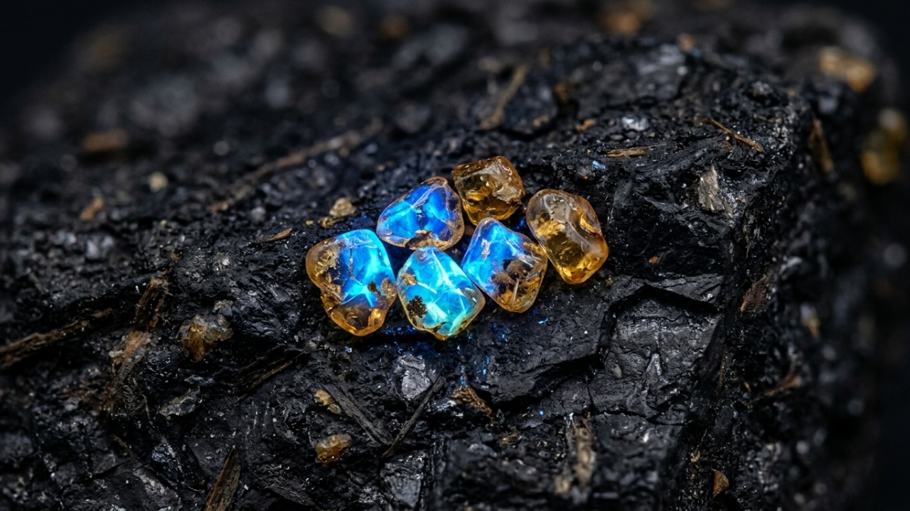 Cientistas chineses encontram âmbar de 385 milhões de anos escondido dentro de carvão e descoberta recua em 65 milhões de anos a história dessa pedra fossilizada
