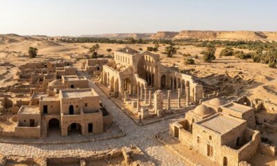 Uma cidade bizantina preservada no Egito revelou ruas, edifícios e vestígios que ajudam a entender como viviam seus habitantes há cerca de 1.600 anos