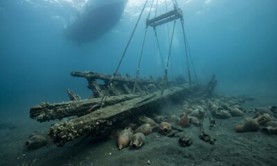Espanha recupera navio romano submerso há 1.700 anos e arqueólogos encontram detalhes que atravessaram os séculos