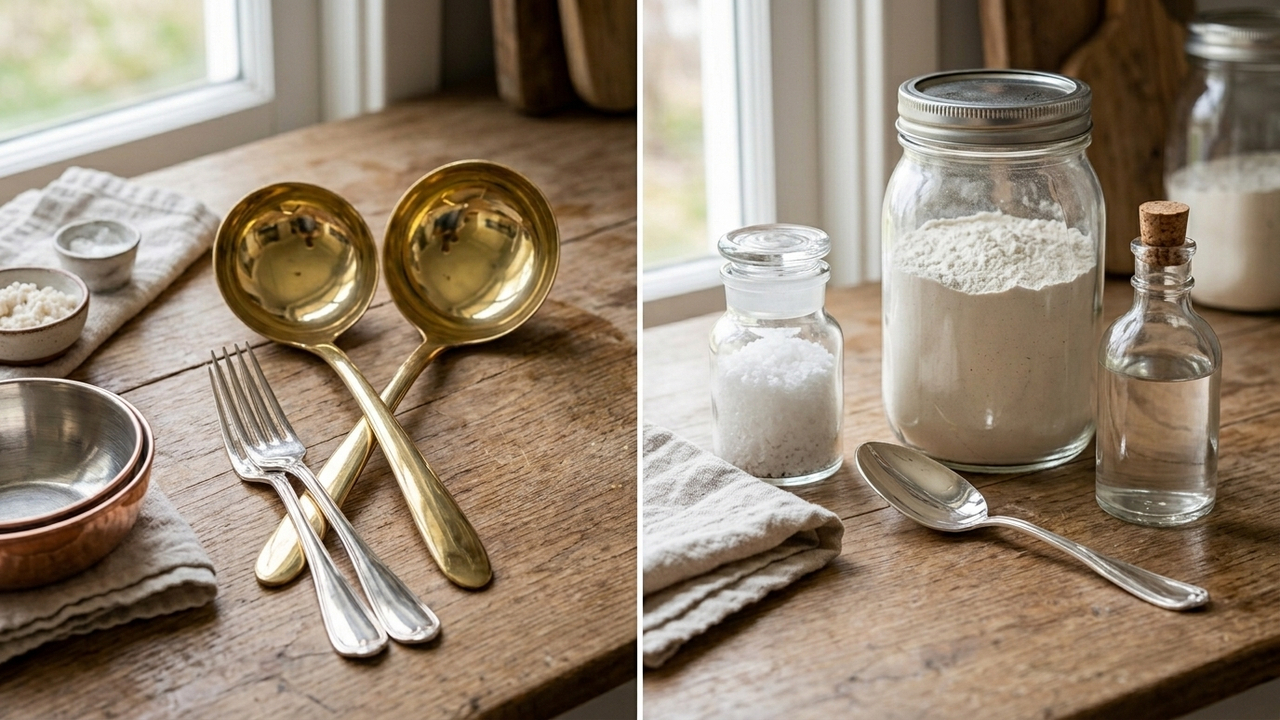 Mistura de farinha de trigo com sal e vinagre: para que serve a massa caseira que limpa e remove a oxidação de utensílios de latão