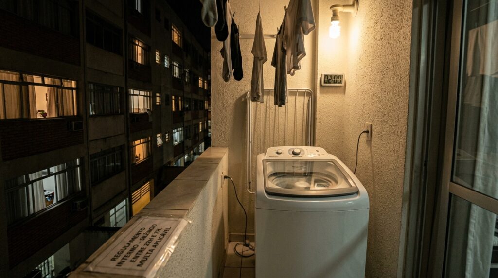 Coloquei uma máquina de lavar roupas na varanda do meu apartamento e não sabia dessa lei: me multaram em em mais de R$ 15 mil reais