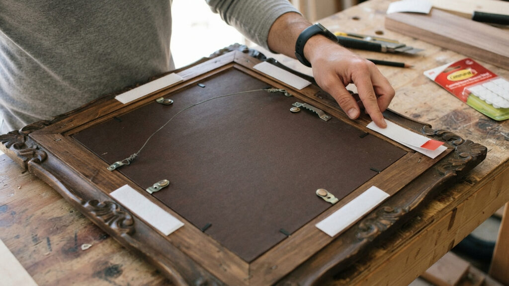 Sem furar a parede, nem usar pregos: a melhor forma de pendurar quadros pesados sem estragar a pintura do imóvel alugado