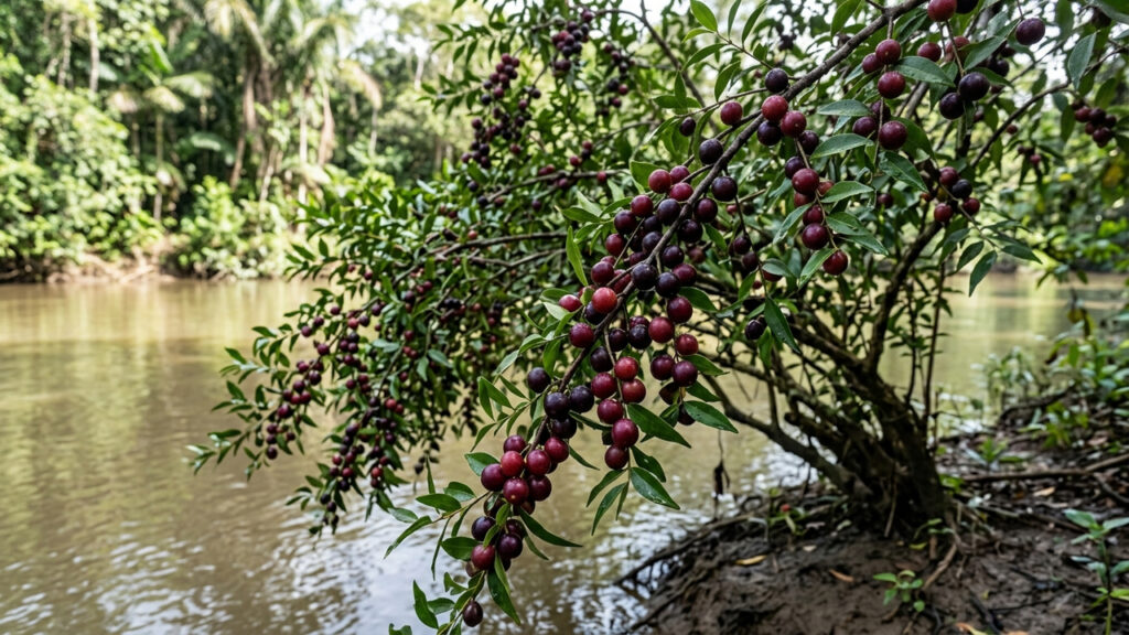 Adeus acerola vermelha: essa fruta de cor roxa e sabor ácido é reconhecida mundialmente como a maior fonte de vitamina C de todo o planeta
