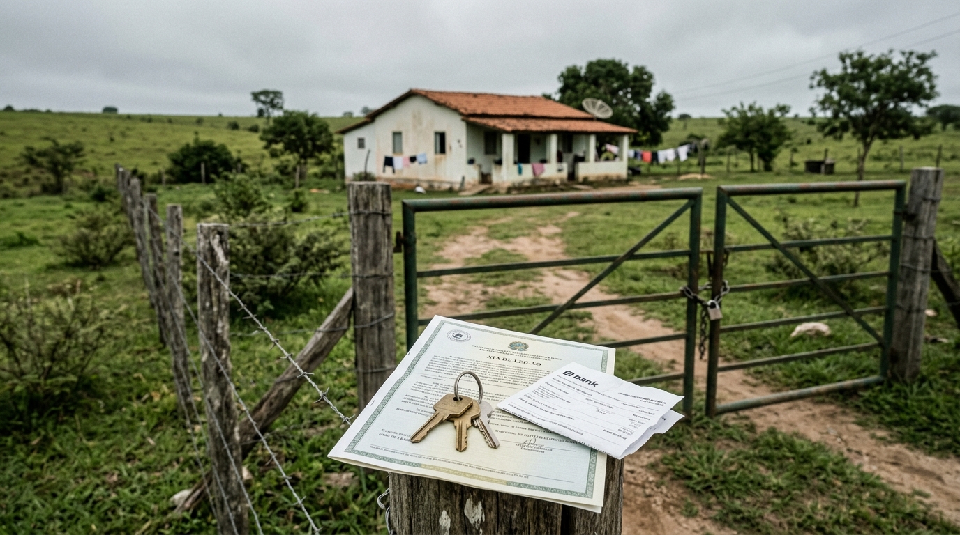 O fazendeiro comprou um terreno em leilão por R$ 110 mil, achando ter feito um ótimo negócio, mas descobre que o antigo morador se recusa a sair e acaba batalhando no judicial pela desocupação por anos