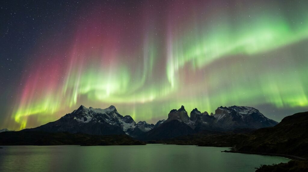 Aurora austral volta a colorir o céu e explica por que milhões ficaram olhando para o horizonte neste inverno