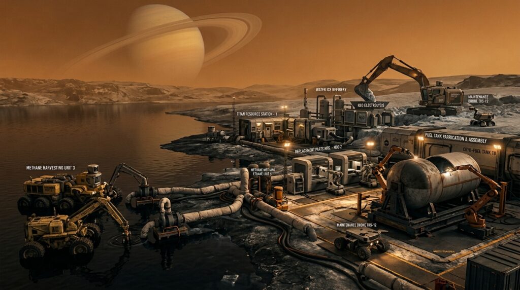 Titã possui algo que nem a Lua nem Marte têm: segundo os cientistas, essa lua de Saturno poderia ser uma base ideal para astronautas