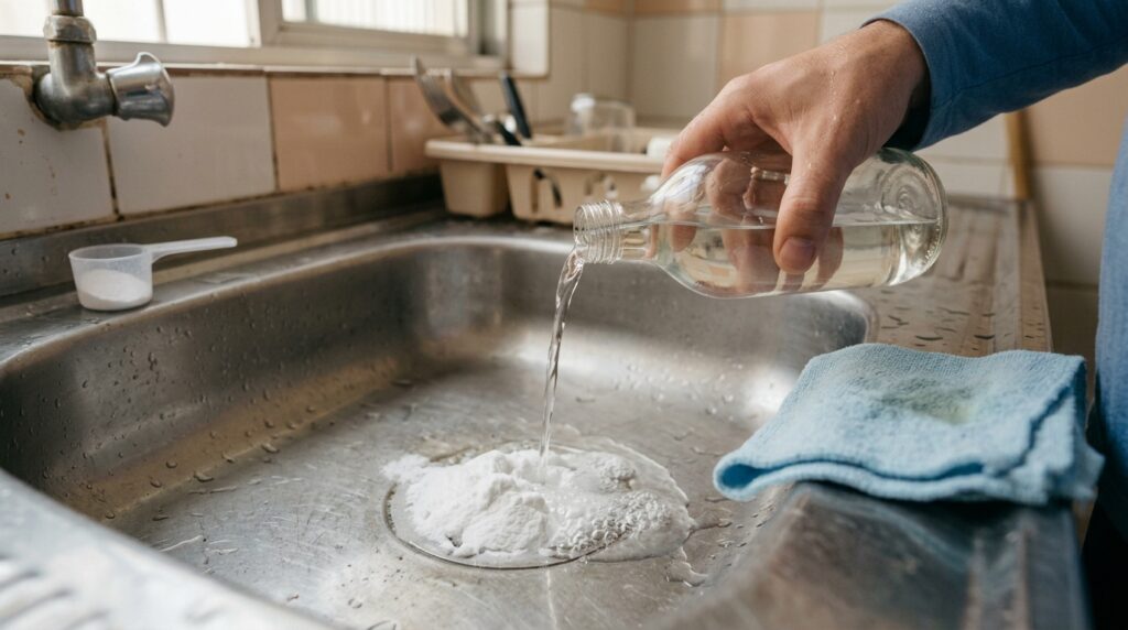 Você pode desentupir um ralo usando apenas dois ingredientes: recomendado por um encanador com mais de 30 anos de experiência