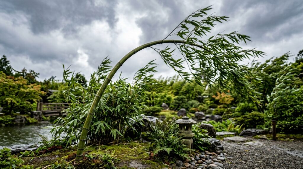 Provérbio japonês para refletir, “O bambu que sobrevive ao vento não é o mais duro da floresta, mas aquele que aprendeu a se curvar sem abandonar suas raízes”. Uma lição sobre flexibilidade, orgulho e por que ceder nem sempre significa fraqueza