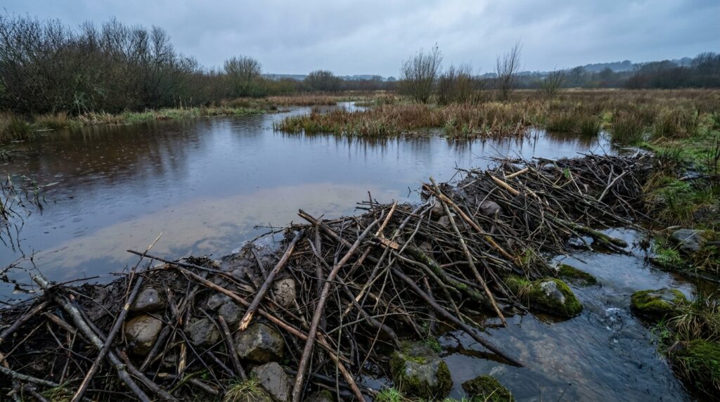 O Reino Unido comprou 1.525 acres de terras agrícolas quase sem vida por 13,8 milhões de libras; quatro anos depois, os castores estão ajudando a gerar lucro