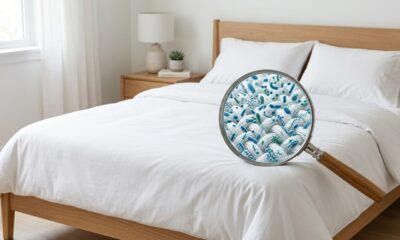 Você não precisa lavar a roupa de cama toda semana. 5 milhões de bactérias em 7 noites definem o intervalo ideal