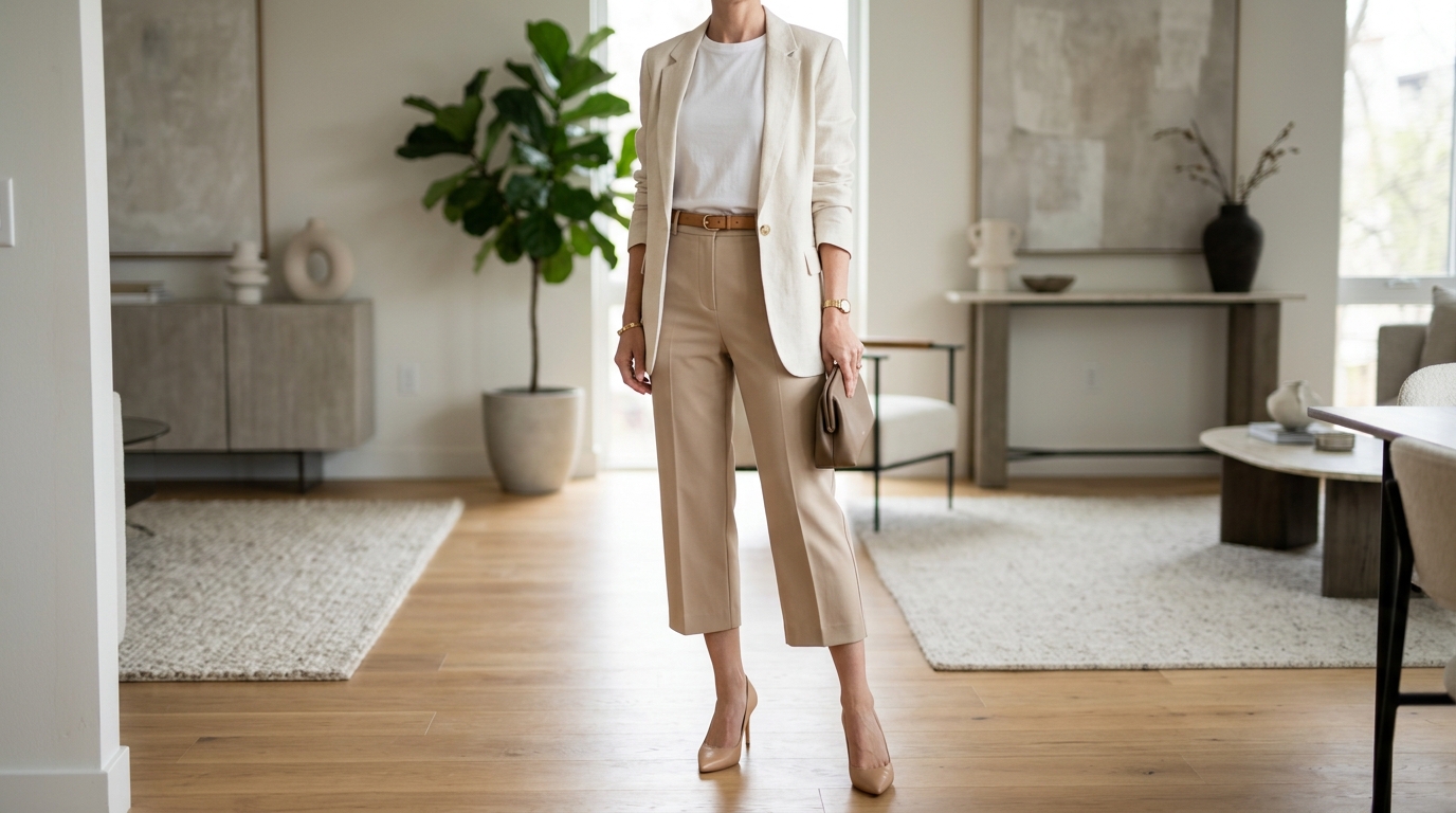Como usar calça pantacourt com peças que você já tem no guarda-roupa sem achatar a silhueta e criar um look elegante