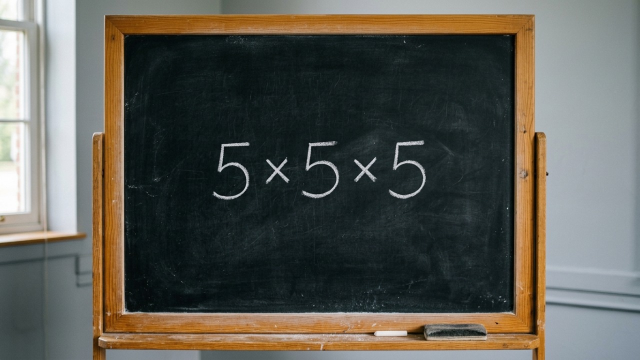 Em quantos segundos você descobre o resultado de 5 × 5 × 5 sem usar calculadora?