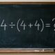 Você consegue resolver 4 ÷ (4 + 4) em quantos segundos sem cair na pegadinha?