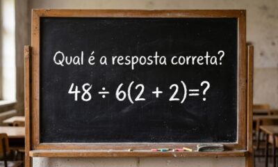 Quanto é 48 ÷ 6(2 + 2)? O cálculo que voltou a gerar debate nas redes sociais