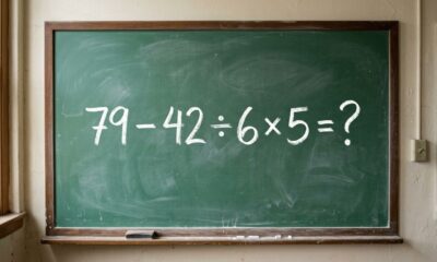 Sem calculadora: você consegue resolver 79 – 42 ÷ 6 × 5 corretamente?