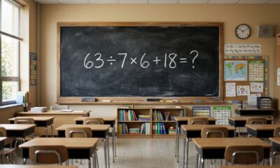 Resolva 63 ÷ 7 × 6 + 18 e prove que sua memória matemática está afiada