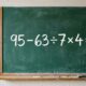 Você tem 30 segundos para descobrir o resultado de 95 – 63 ÷ 7 × 4