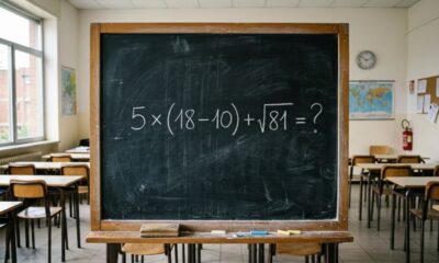 Apenas os mais atentos acertam 5 × (18 − 10) + √81 sem usar a calculadora em menos de 30 segundos