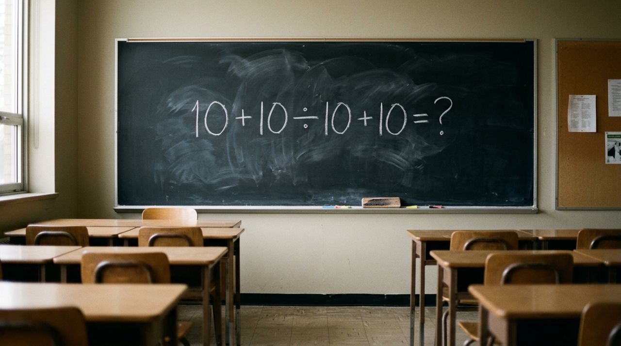 Resolva 10 + 10 ÷ 10 + 10 e veja por que tanta gente responde errado