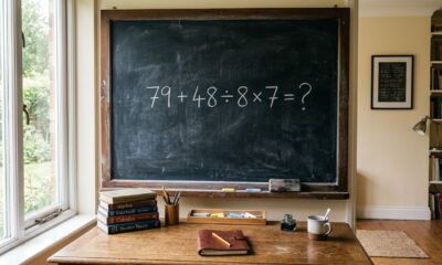 O desafio 79 + 48 ÷ 8 × 7 tem uma pegadinha que passa despercebida; você consegue acertar?