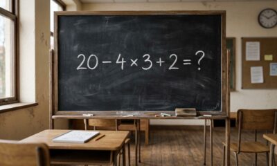 A conta 20 − 4 × 3 + 2 parece fácil, mas muita gente erra na resposta