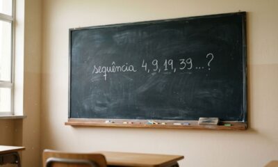 Você consegue encontrar o próximo número da sequência 4, 9, 19, 39 antes de conferir a resposta?