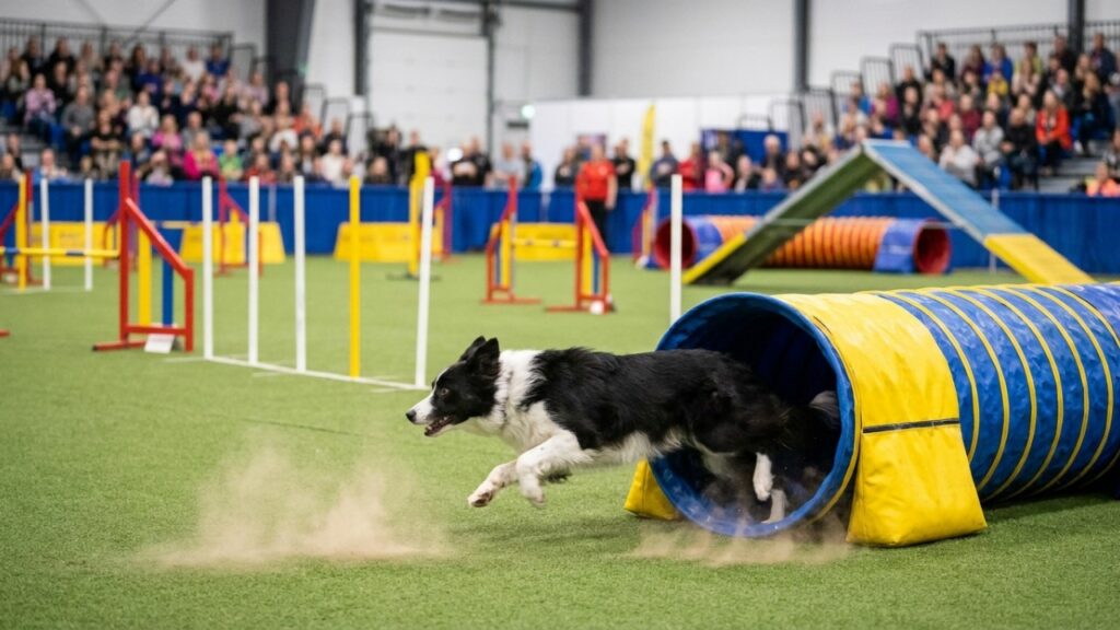 Border Collie mais rápida do mundo rouba a cena ao vencer corrida de obstáculos em 26 segundos