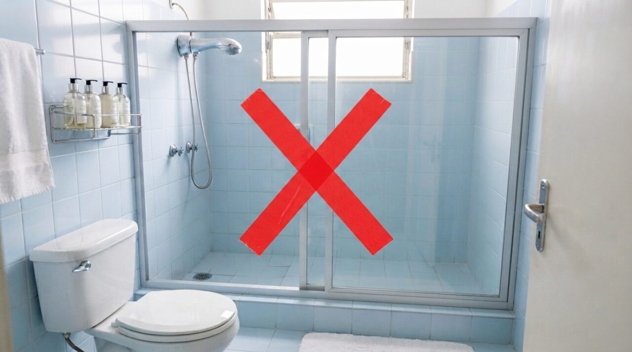Adeus box de vidro comum no banheiro: o novo design elegante que está substituindo em apartamentos modernos