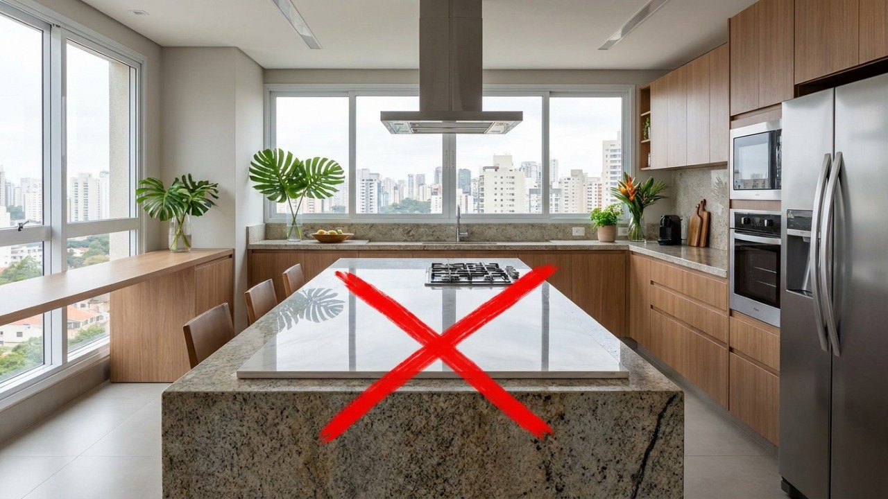 Nem granito nem porcelanato: esta tendência para 2026 deixa a bancada mais funcional e com aparência de projeto profissional