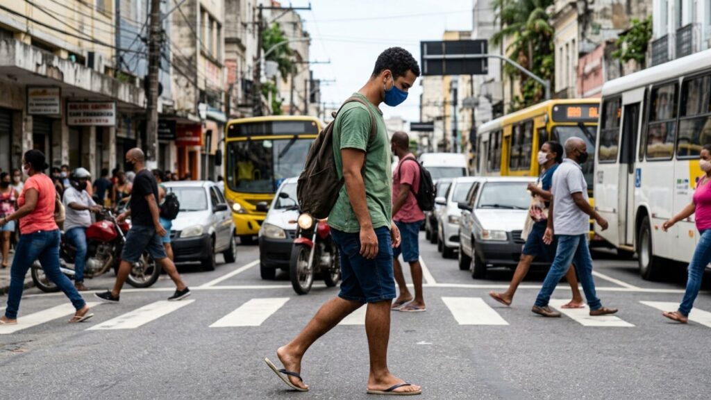 A psicologia sugere que caminhar olhando para o chão não é só hábito, mas pode indicar introspecção e cansaço mental