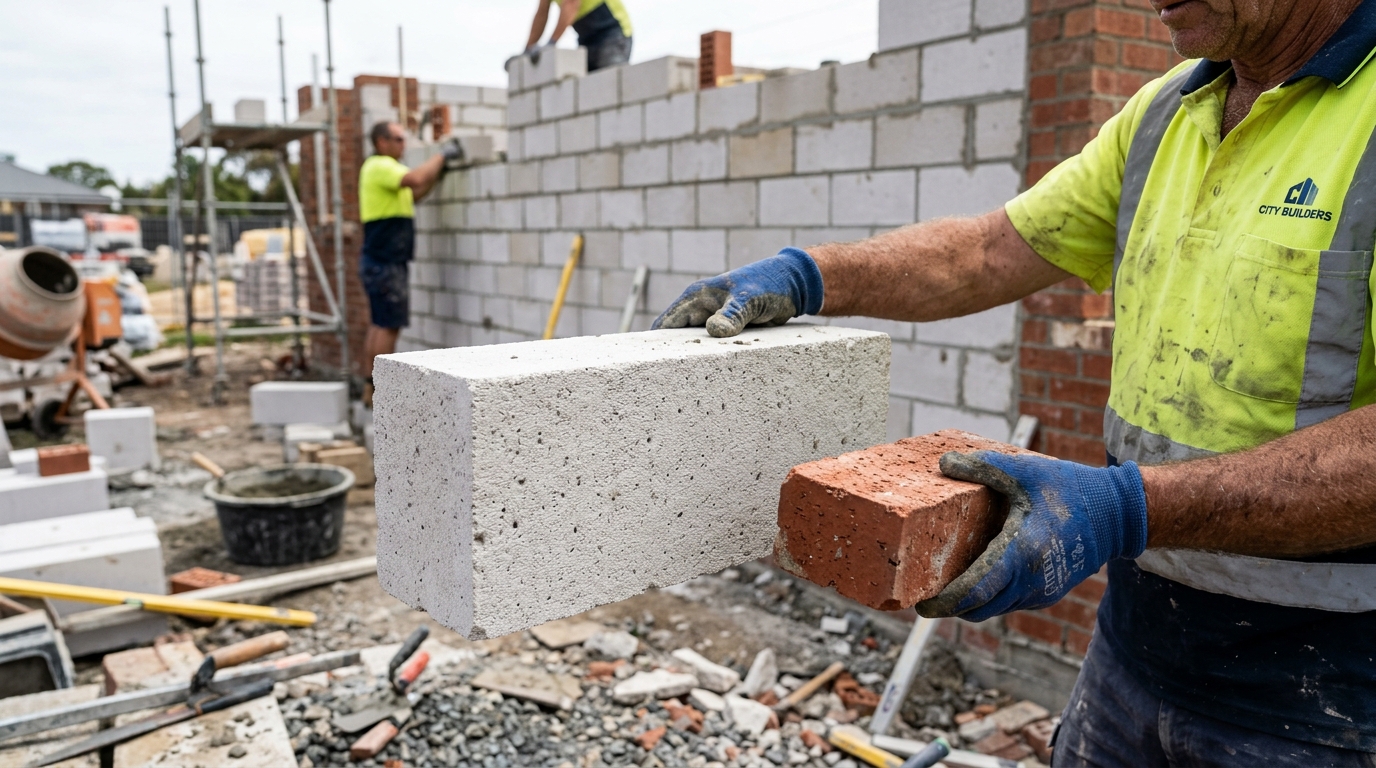 Bloco de concreto celular autoclavado pesa menos e acelera a construção