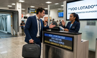 Passageiro é impedido de embarcar por voo lotado a caminho de reunião de trabalho e companhia aérea é condenada a pagar R$ 10 mil de multa