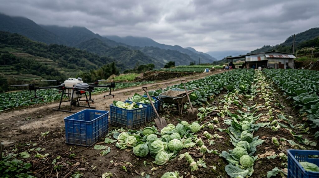 Um comerciante de repolho, insatisfeito com a queda brusca dos preços, abandonou sua colheita e processou um agricultor, exigindo 3 milhões. O juiz respondeu, declarando: "Você deve pagar mais 810.000."